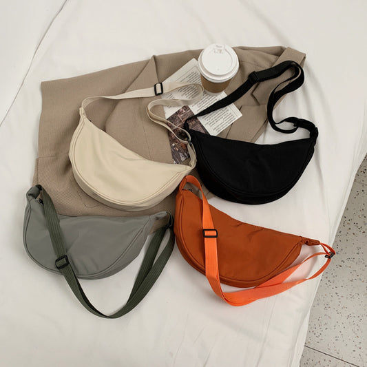 Dumpling Light Small Armpit Simple Shoulder Canvas Bag