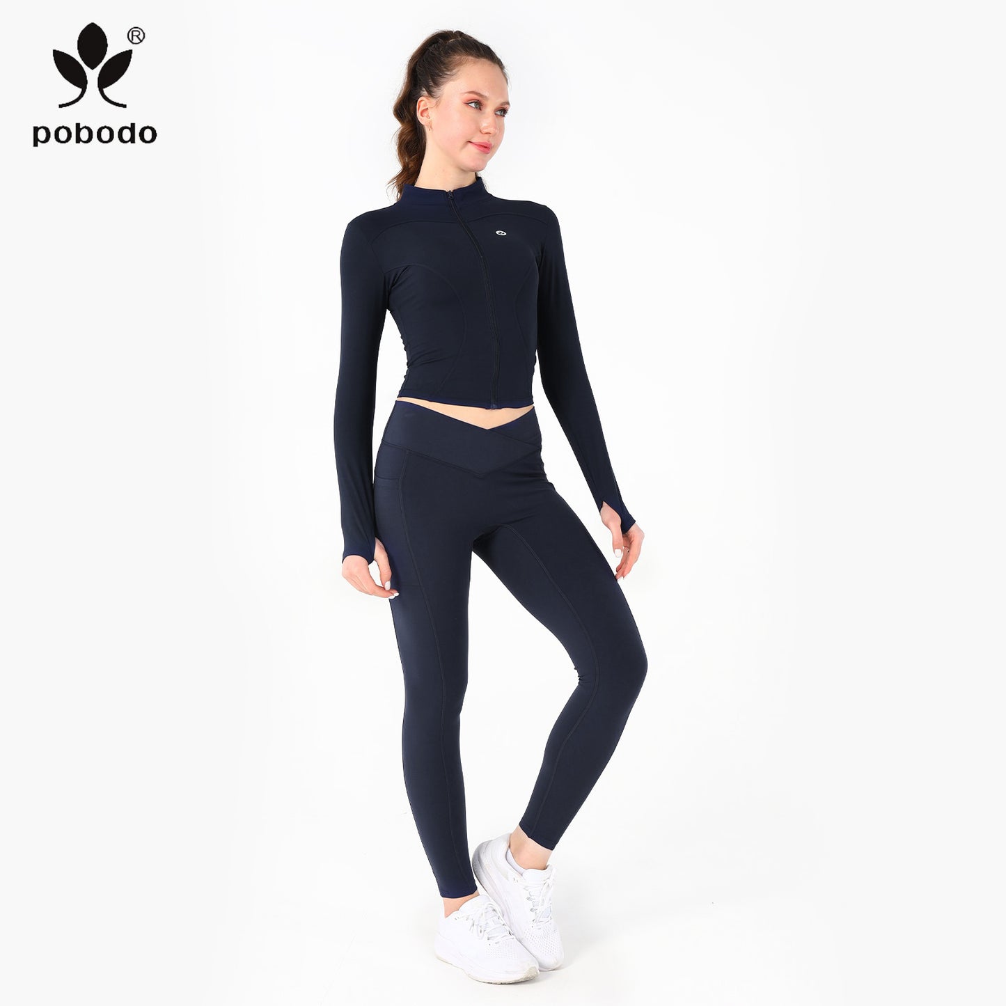 V-waist Ankle Pants