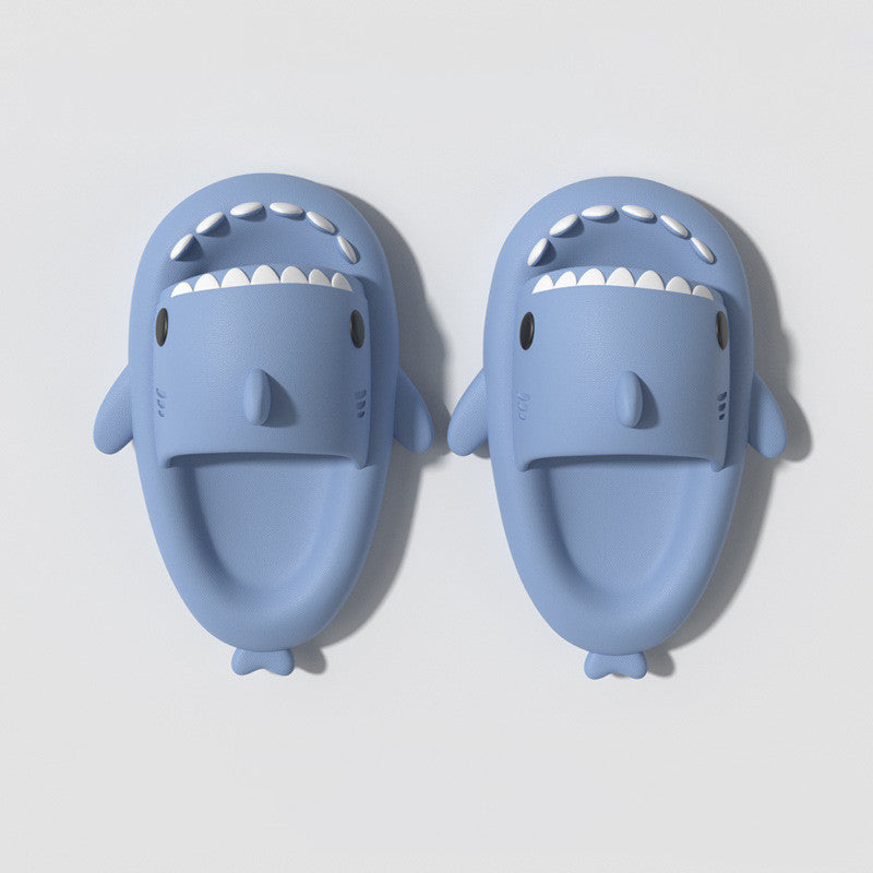 Children's Sandals And Slippers Summer Thick Bottom Second Generation Shark EVA Slippers Home Children Parent-child Non-slip Soft Bottom Baby Sandals
