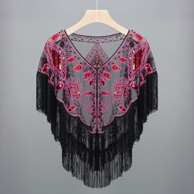 Women's Short Tassel Shawl