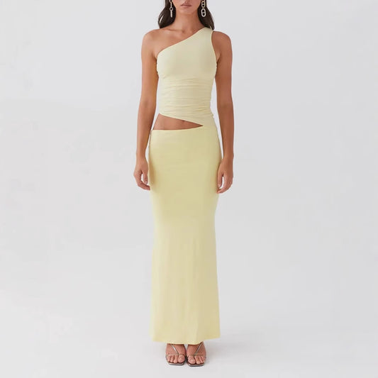 European And American Solid Color Slim Fit Comfortable Fashion Women Dress Suit