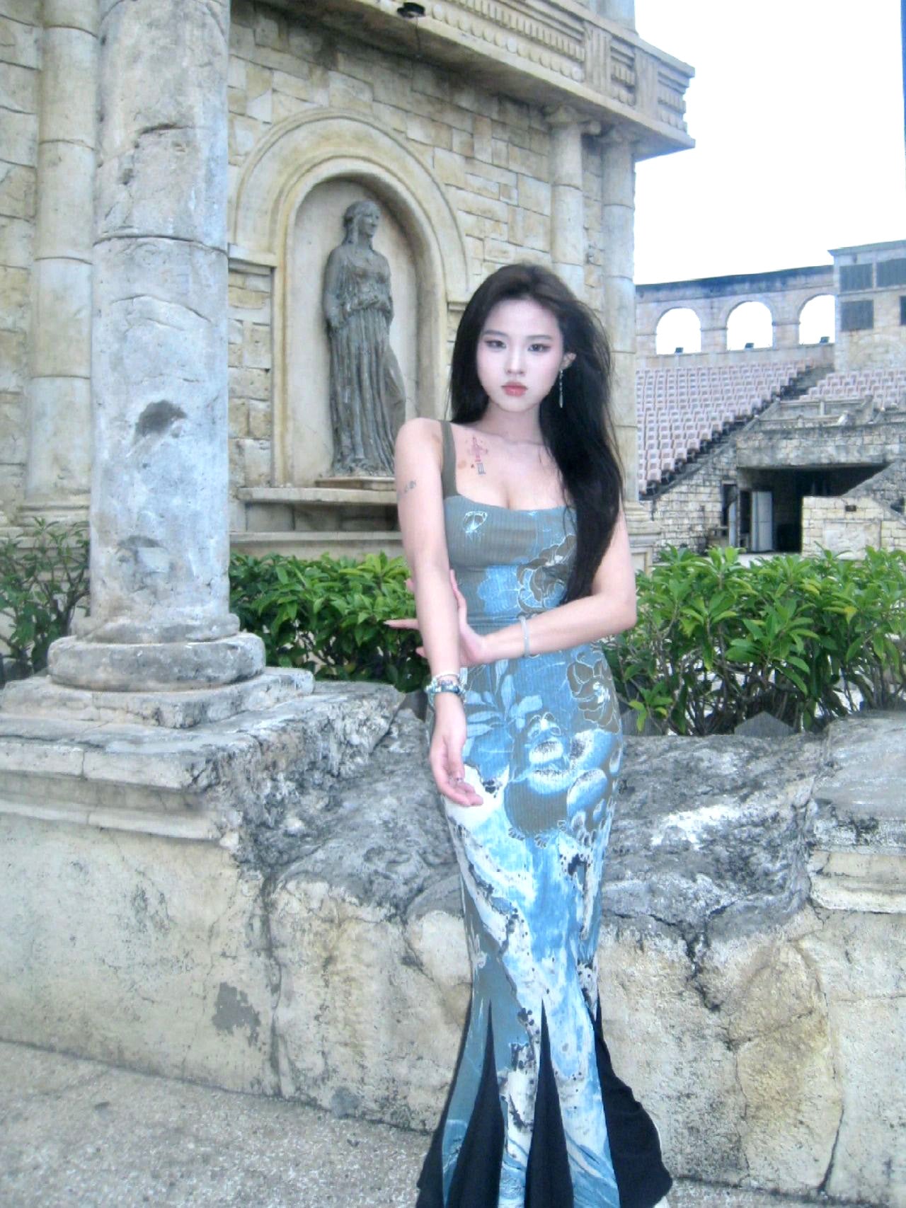 Chinese Style Retro Spicy Girl Suspender Dress