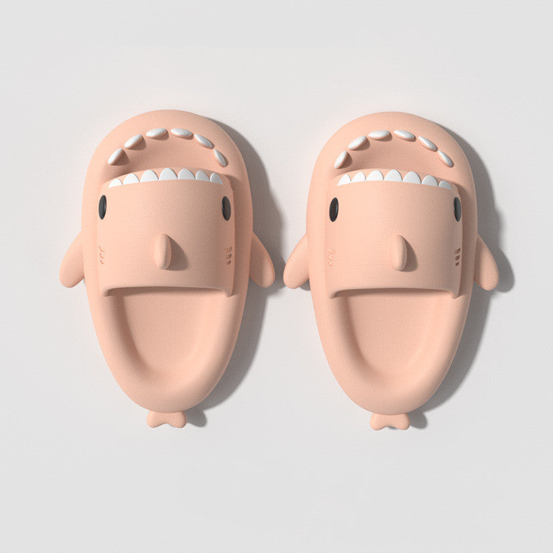 Children's Sandals And Slippers Summer Thick Bottom Second Generation Shark EVA Slippers Home Children Parent-child Non-slip Soft Bottom Baby Sandals