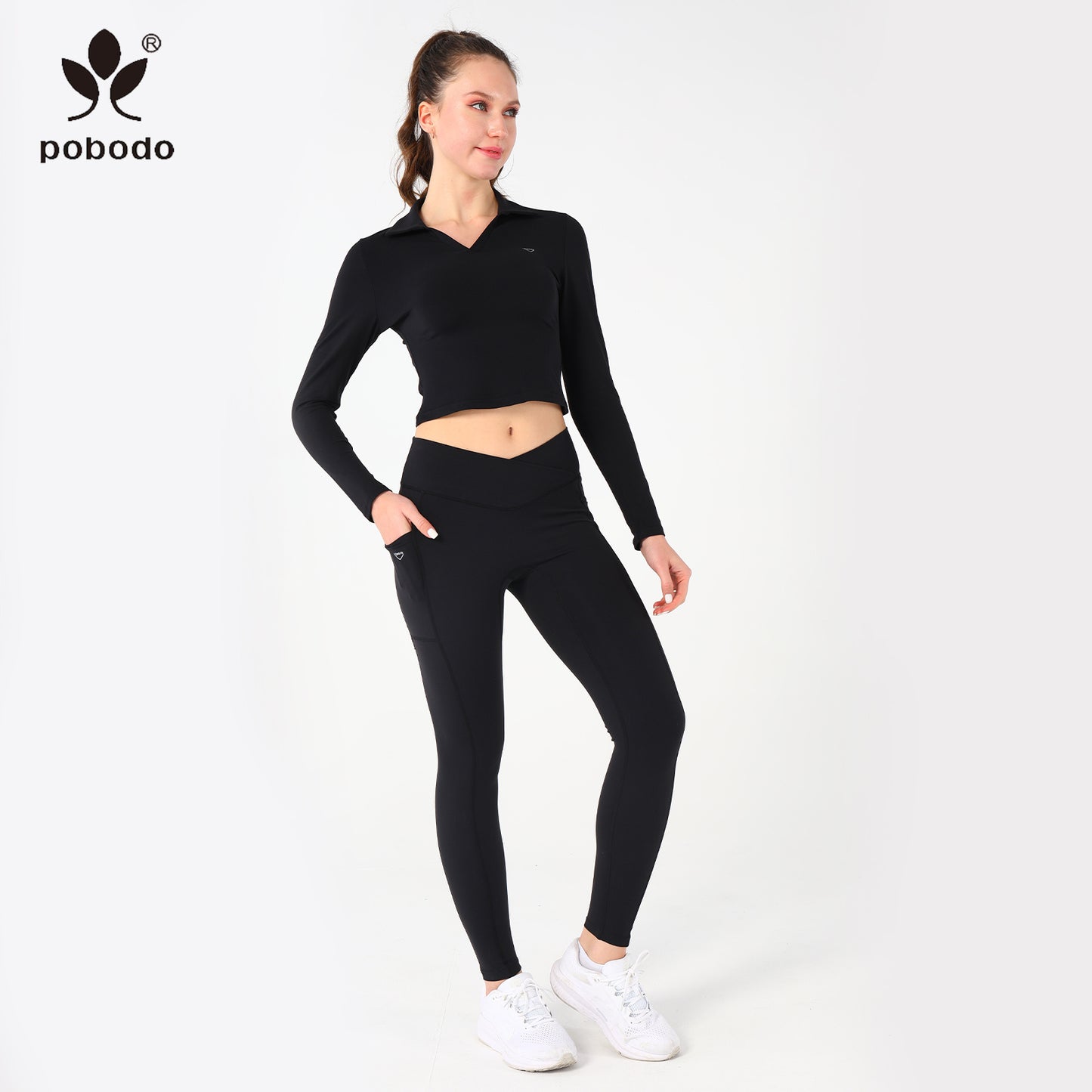 V-waist Ankle Pants