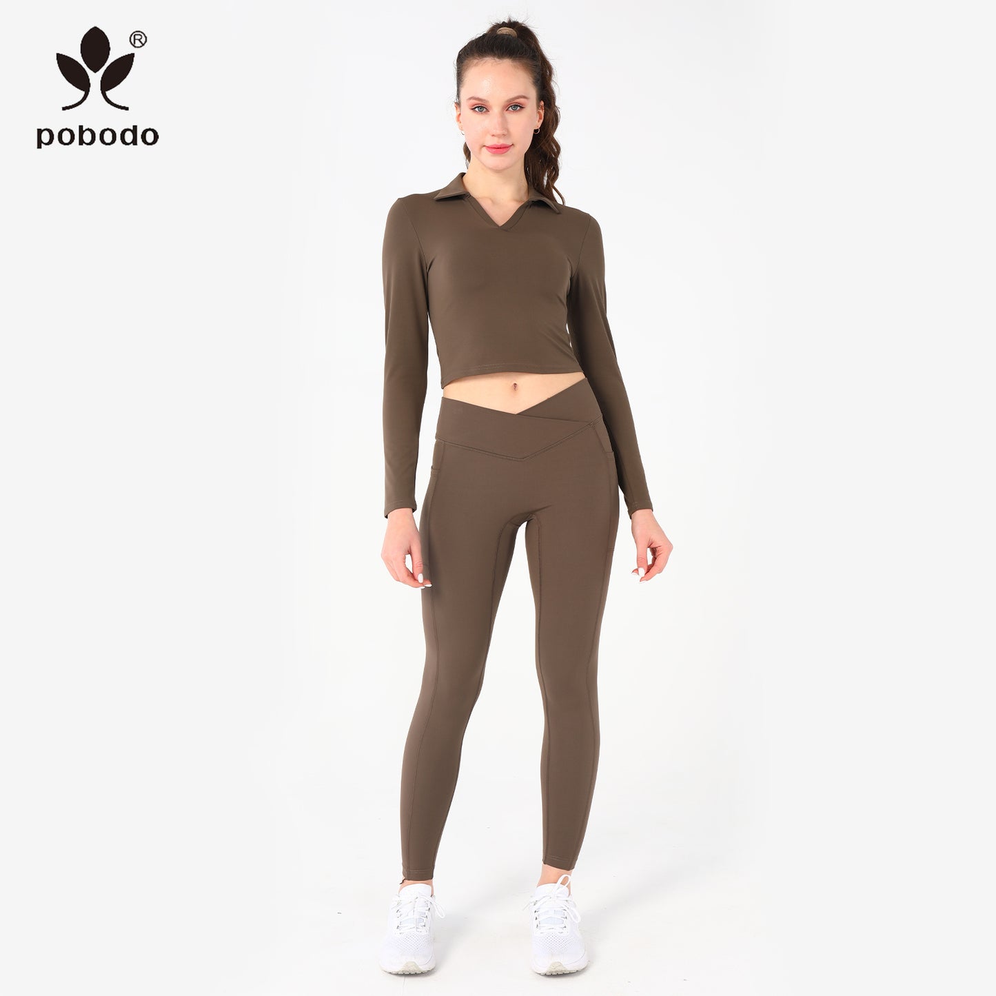 V-waist Ankle Pants
