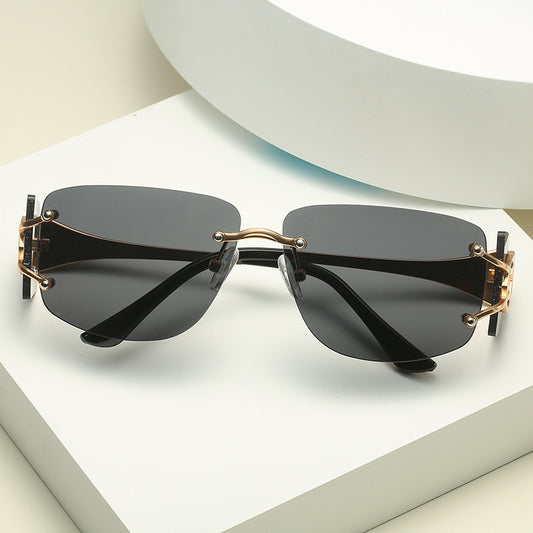 Cut-edge Diamond Decorative Trend Sunglasses