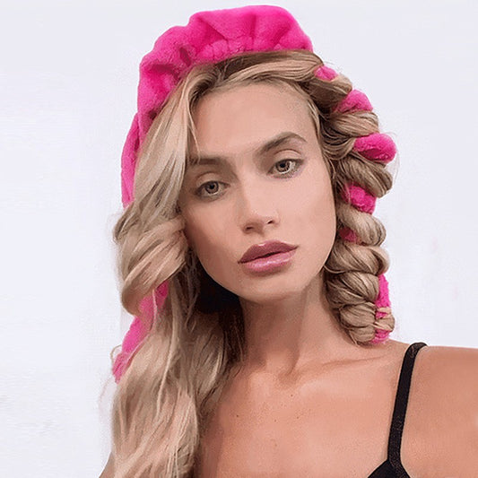 European And American Hair-free Ring Heat-free Hair Curler Flannel