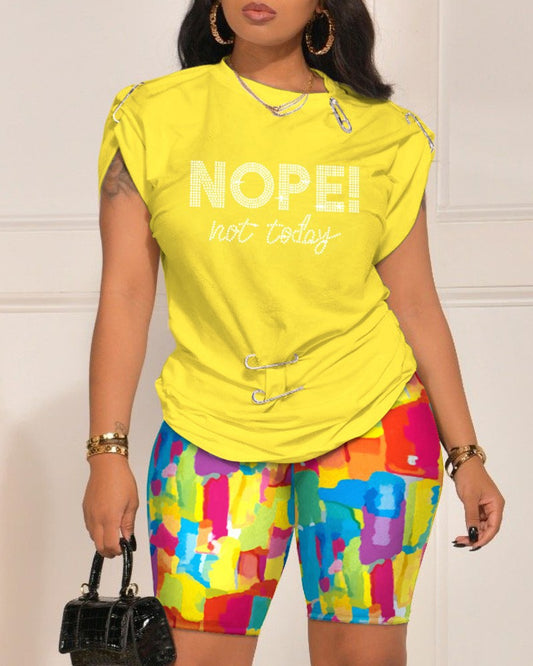 Design Sensitive Short Sleeved Digital Printing Set