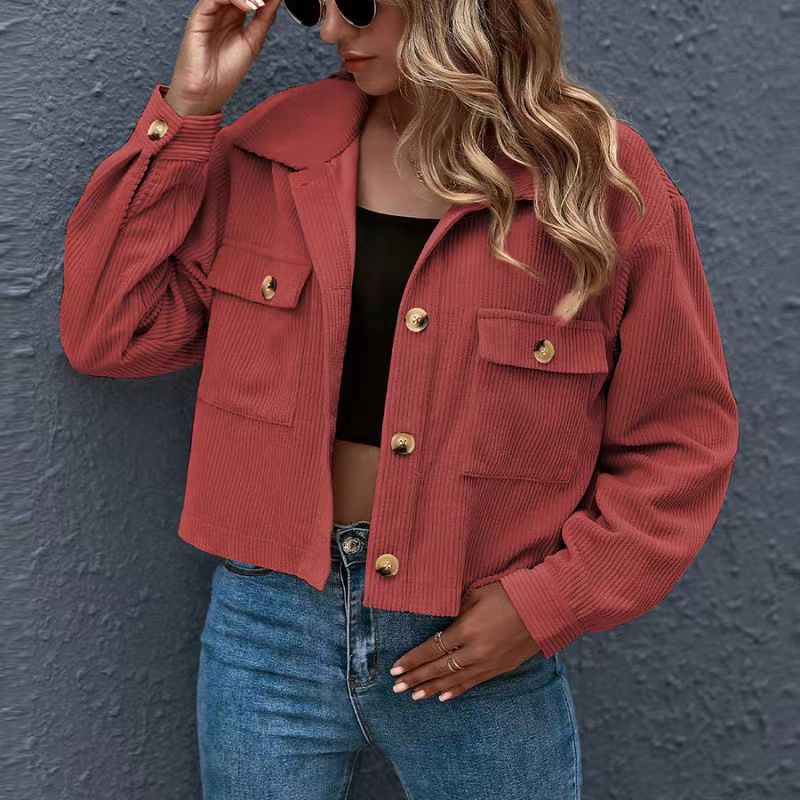 Autumn And Winter New Fashion Corduroy Shirt Coat