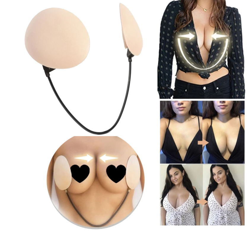 Summer Thin Gather Nipple Patch Underwear Accessories Deep Plunge Bra Kit Push-up Frontless Bra Backless Strapless Bra