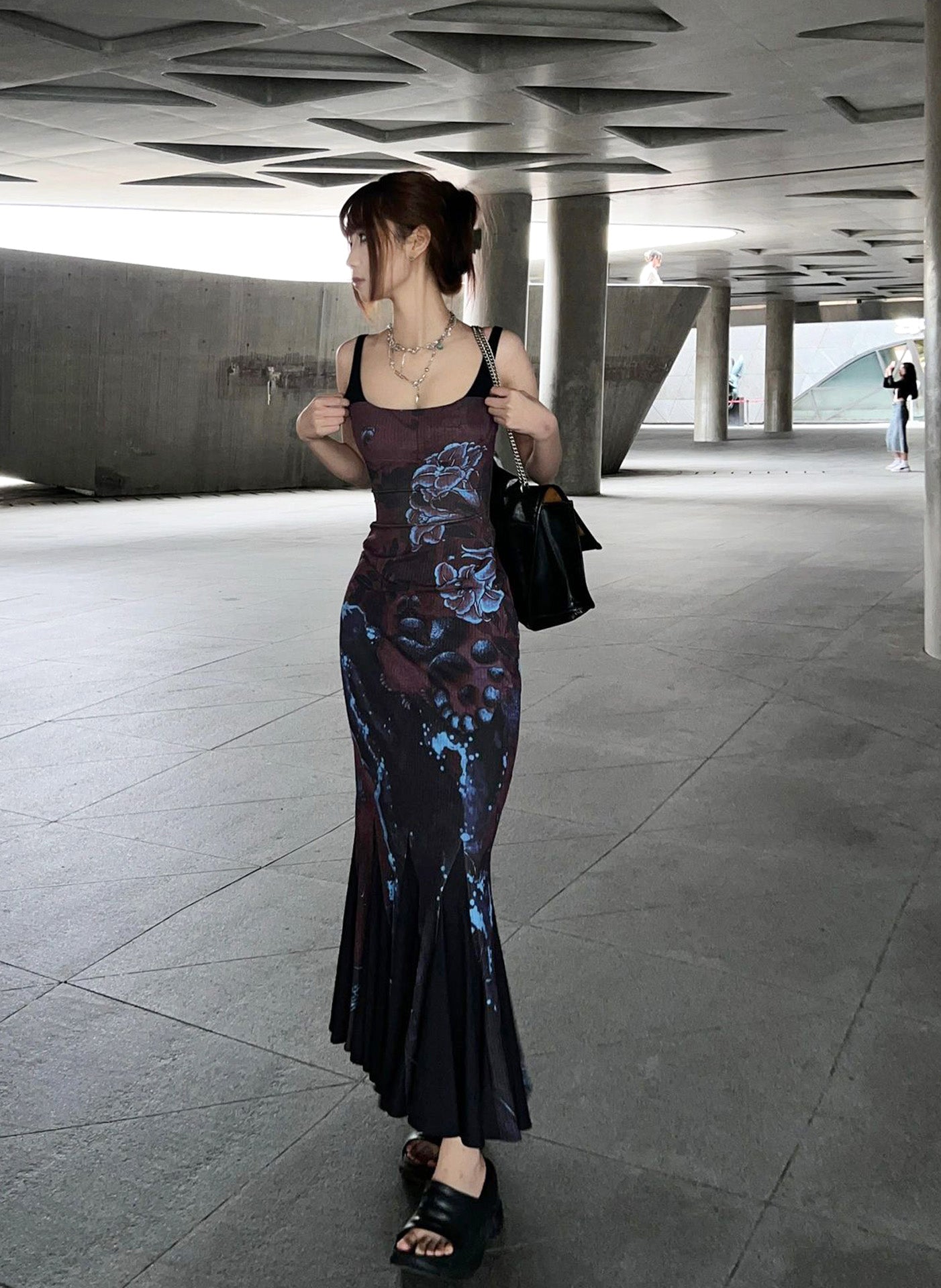 Chinese Style Retro Spicy Girl Suspender Dress