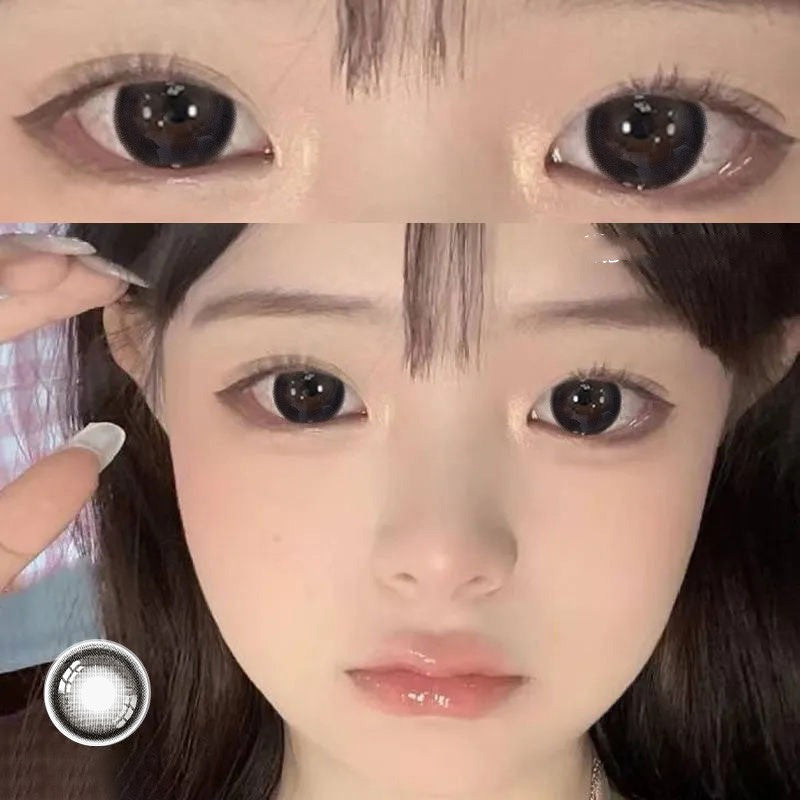Blueberry Treasure Pearl Blue Large Diameter Meitong Contact Lens Thrown On The Moon