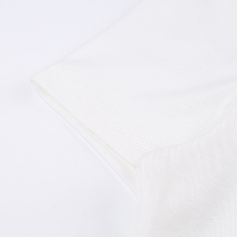 Cute Color Lead Printing Round Neck Short-sleeved T-shirt
