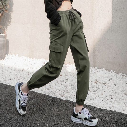 Ankle Banded Working Women's Baggy Pants Trendy