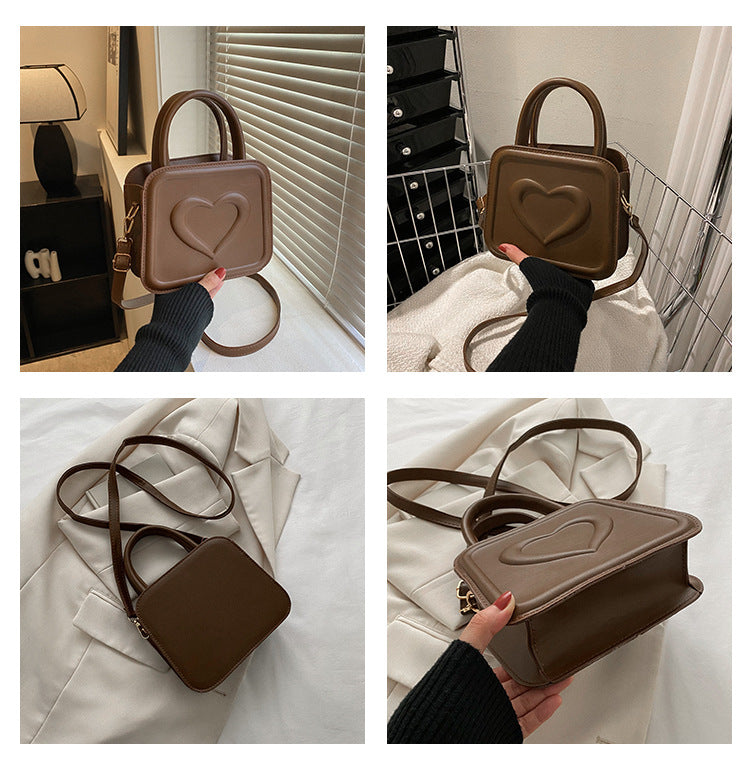 Trendy Casual Fashion Shoulder Crossbody Portable Small Square Bag