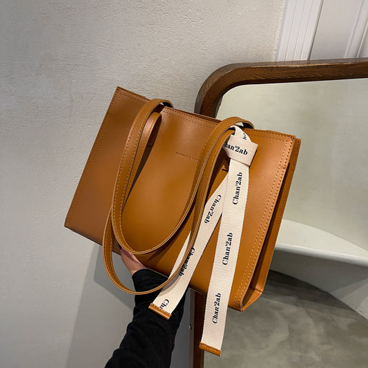 Pure Color Square Bag Lady Temperament