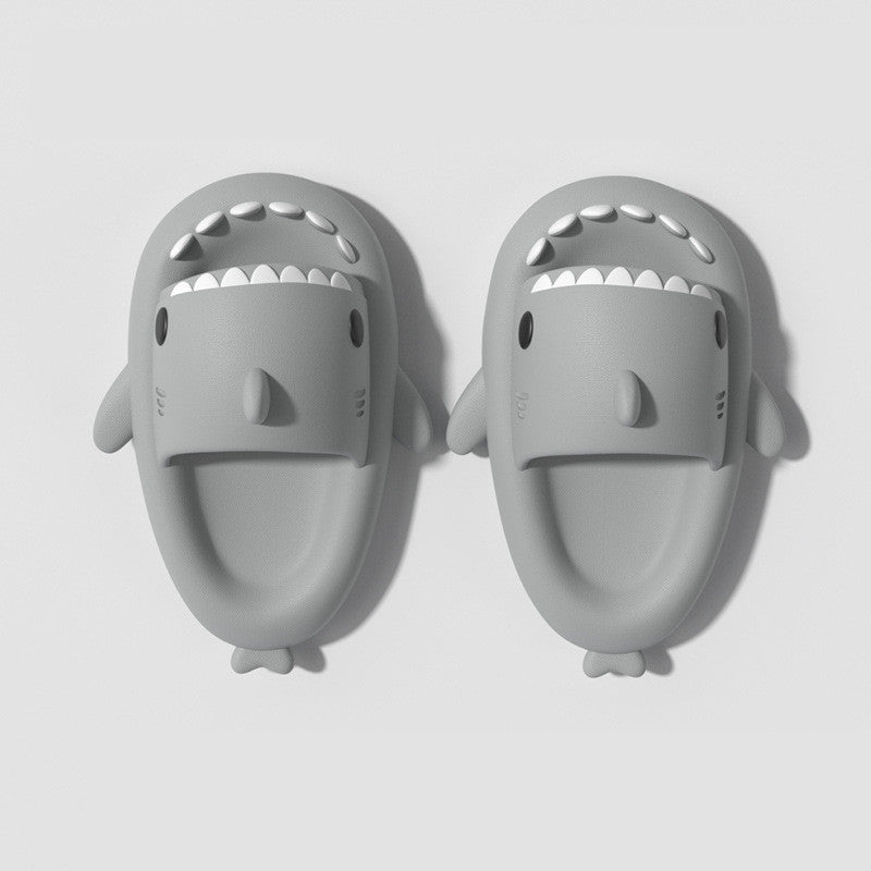 Children's Sandals And Slippers Summer Thick Bottom Second Generation Shark EVA Slippers Home Children Parent-child Non-slip Soft Bottom Baby Sandals
